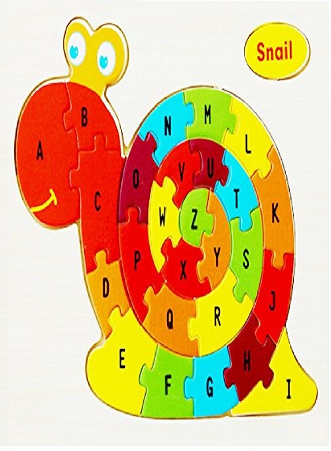 Mayatra's Wooden ABC Alphabet Educational Learning Children's Puzzle Jigsaw Kids Toy - Set of 4 - Image 2