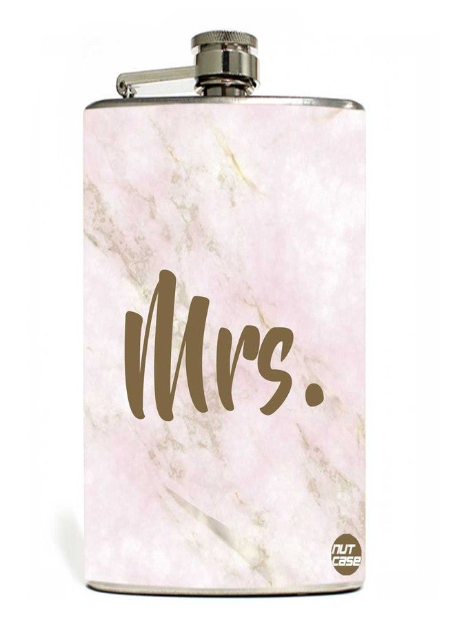 Designer Hip Flask 7 Oz Nutcase - Mrs.