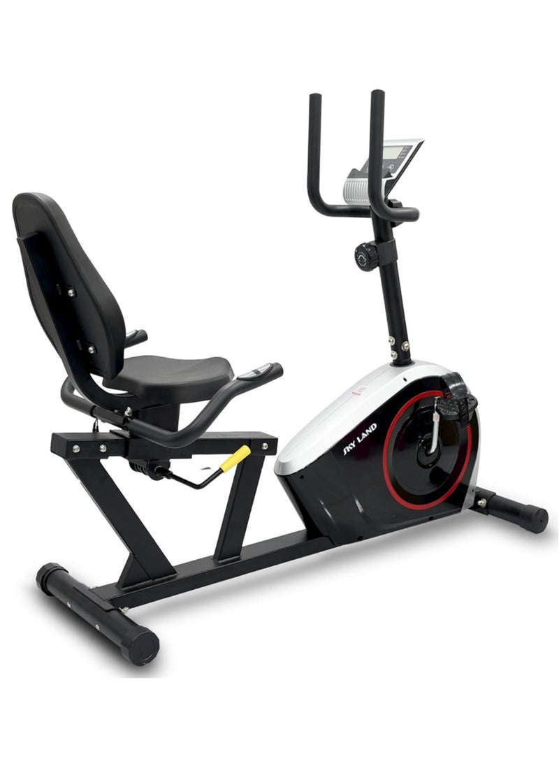 Recumbent Magnetic Exercise Bike | Silent & Smooth Cycling | 8-Level Resistance | LED Display & FitShow App | Ergonomic Adjustable Seat | Heavy-Duty Steel Frame | 120Kg Capacity | EM-1571 - pzsku/Z6BE0EA833D6B8DBAE34AZ/45/1741171931/12dc54da-6bec-4bb6-b146-d6a1a319a9fb