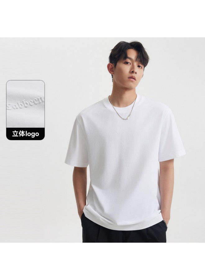 Cabbeen Short Sleeve Men's T-shirt Bone Structure Design Embossed Short Sleeve T-shirt Men's Clothing Summer - Image 2
