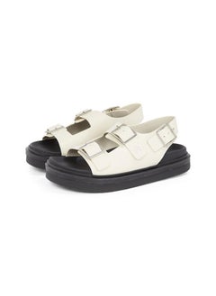 Calvin Klein Jeans LEATHER SANDALS WITH BUCKLE  - Image 4