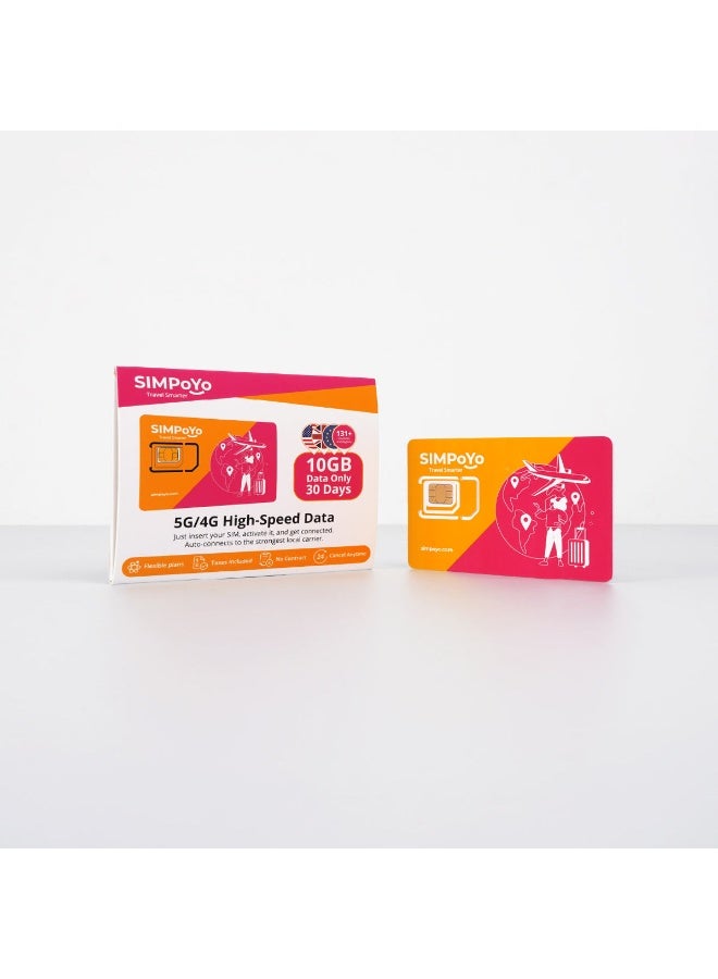 GL.iNet SIMPoYo 5G/4G High-Speed Data SIM Card | Free 10GB Gobal 30-Day Data | Rechargeable Data Card - Image 2