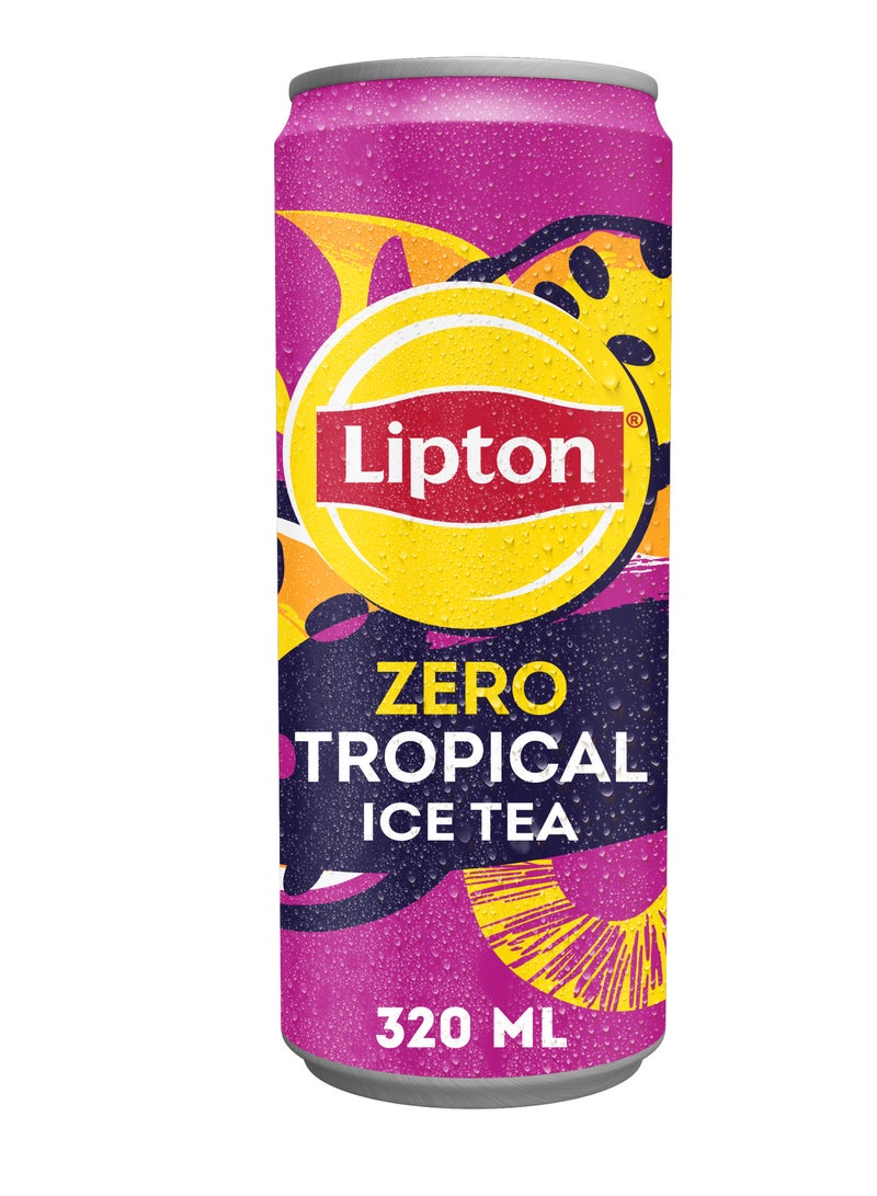 Lipton Zero Sugar Tropical Passionfruit And Mango Ice Tea 320ml - Image 1