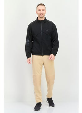 Adidas Men Sportswear Fit Long Sleeve Training Jacket, Black  - Image 4