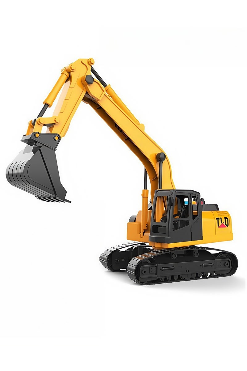 نطاق المستوى الأعلى لعبة حفارة للأطفال مع أضواء وأصوات – مركبة بناء مجنزرة لعمر 3 سنوات فما فوق 🚧 - Image 3