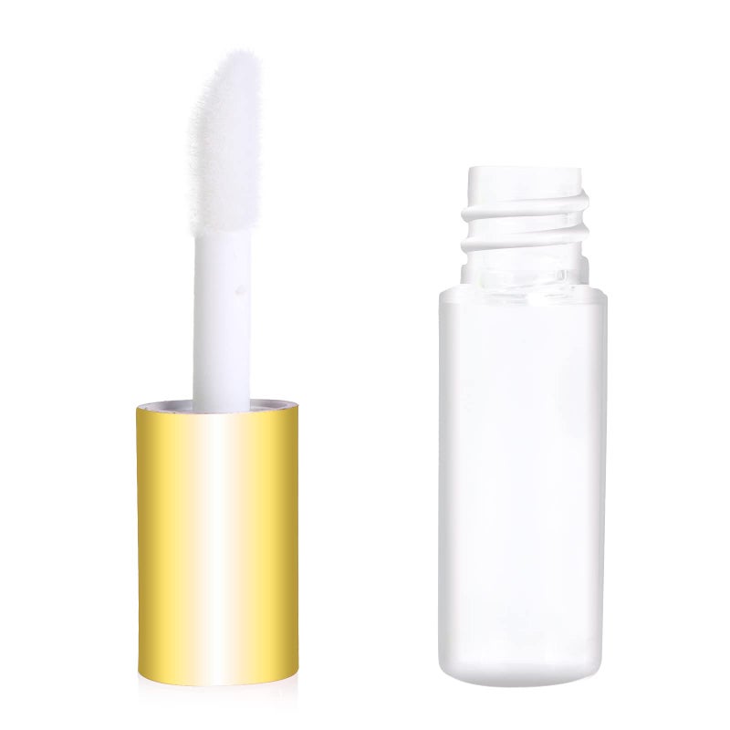 Mydio 50 Pack 1.2ML Clear Mini Lip Gloss Tube Empty Lip Balm Containers With Gold Lid for Lipstick (Gold) - Image 4