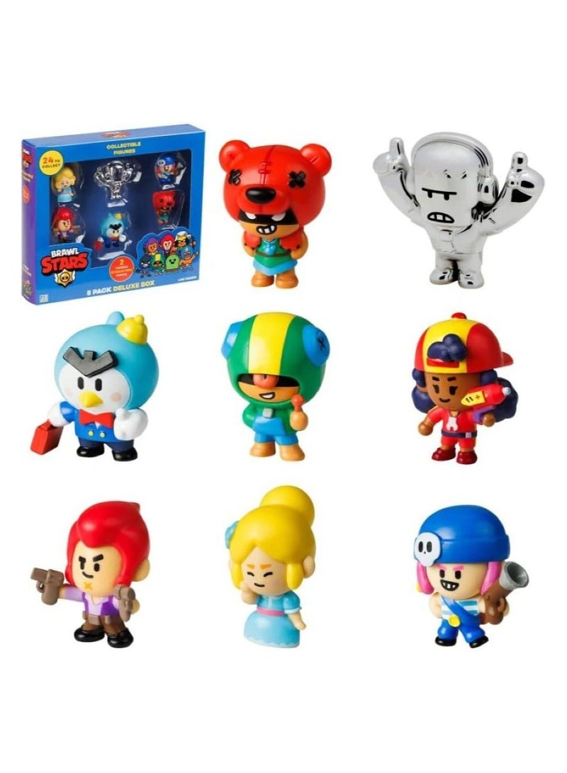 Brawl Stars Figure 2-Inches, 8-in-1 Deluxe Box, Assorted 1 Piece (Style & Color May Vary) | Collectible Figure |2 Mystery Figures | For Fans, Gamers & Collectors! | Official Licensed Product - Image 2
