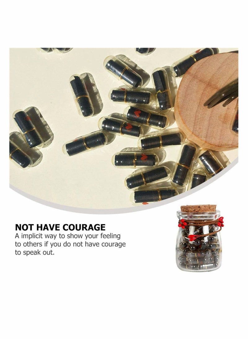 SYOSI 2 Sets Note Creative Mini Gift Message Capsule Letters for Party Home Office for Message Bottle, Wishing Bottles, Samples, Wedding, Party Favor - Image 2