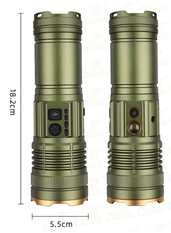 كوبا COBA CB-G905-1 High Power LED Flashlight with 18800mAh Battery, Power Bank, Zoom Focus & Side Light - Image 2