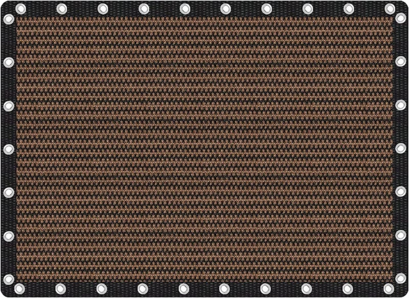 VICLLAX قماش تظليل مع حلقات للخصوصية للفناء والحديقة والبرجولا، مقاس 10×14 قدم، لون الموكا - Image 1