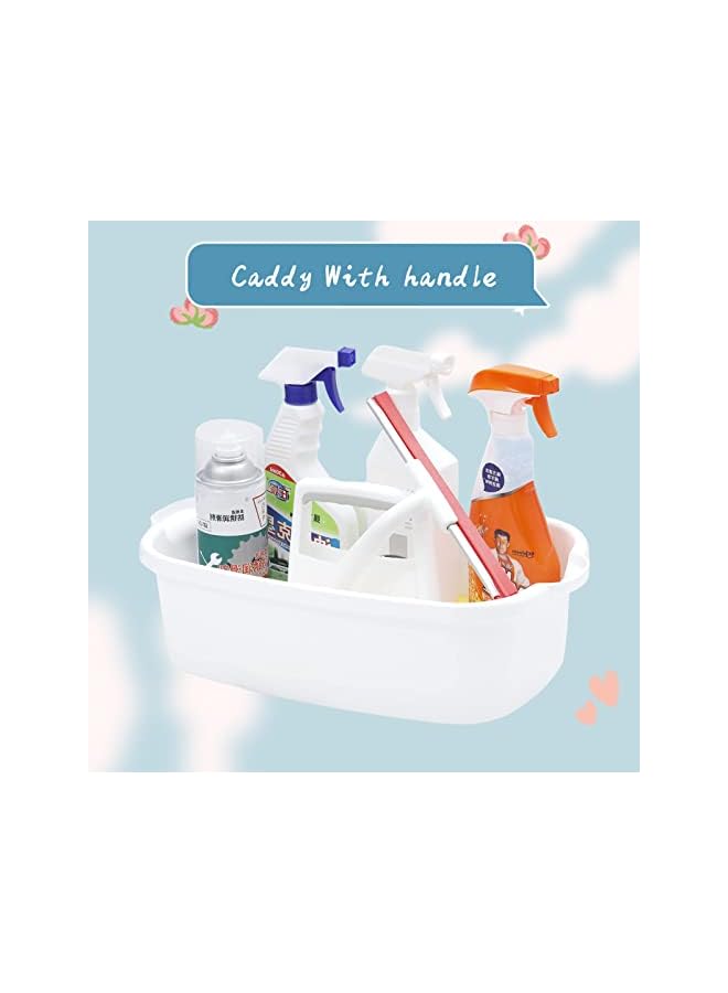 Raxoom Plastic Storage Basket Portable Shower Caddy Tote Organizer Basket with Handle for Bathroom, Bedroom, Kitchen, College Dorm, Garden, Garage, Tool, Cleaning Supplies - Image 3