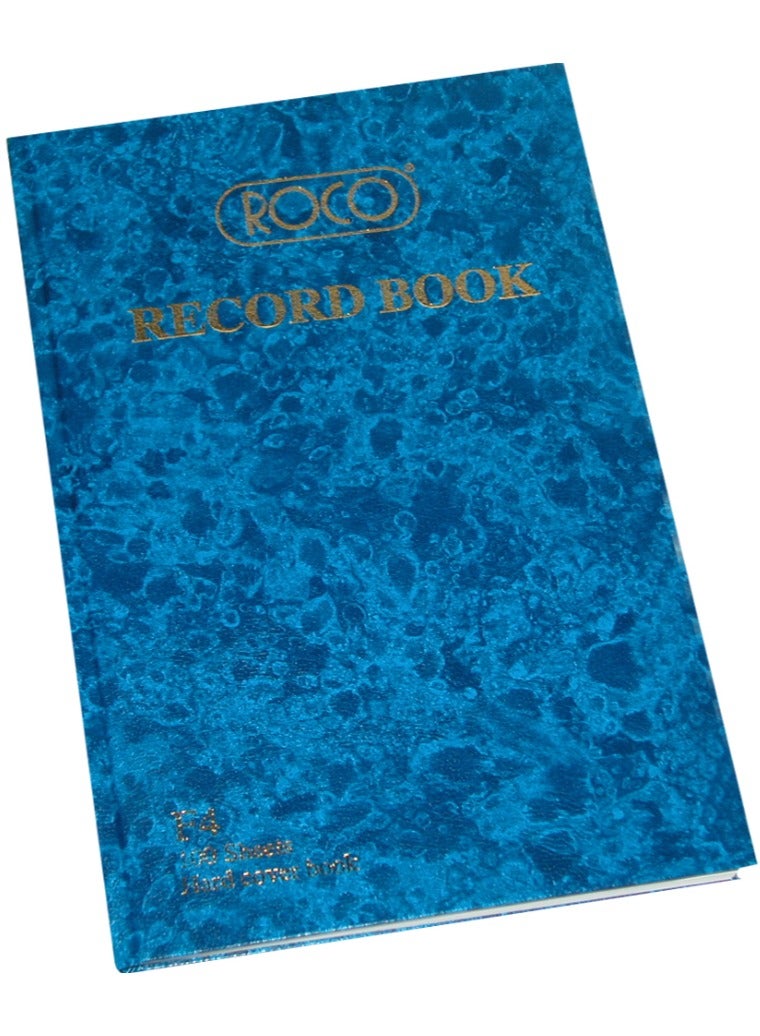 ROCO Record Book, F4 Size, 200 Pages (100 Sheets), 21.00 cm ( 8.26 in )X 32.60 cm ( 12.83 in )