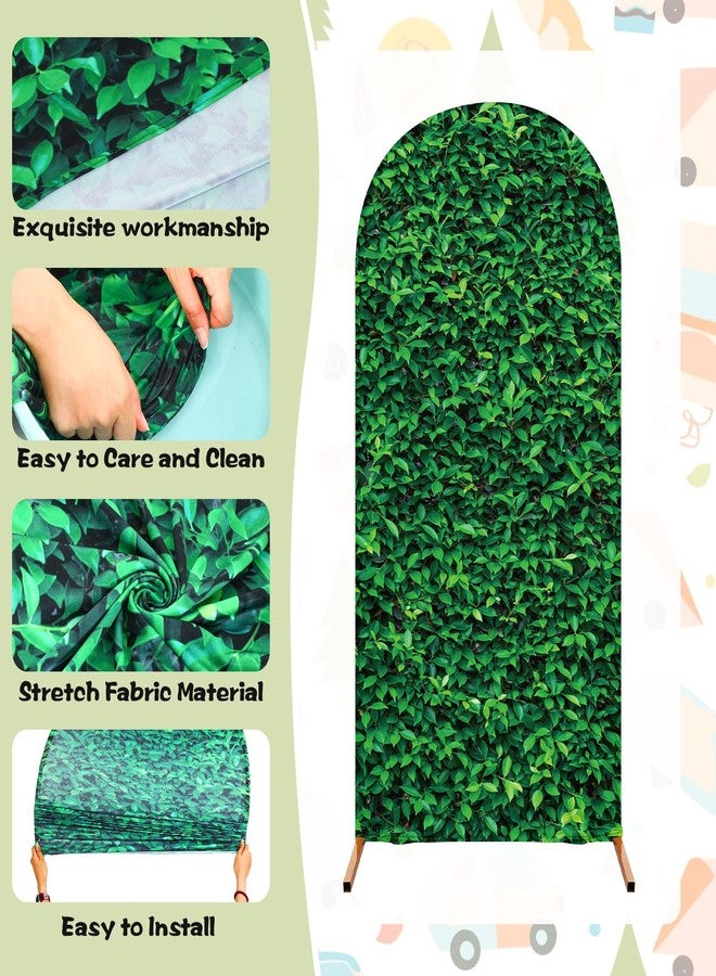 RimCereal 3 Set Wonderland Tea Party Spandex Arch Cover Backdrops Wonderland Tea Party Photo Background Checkered Grass Arch Stand Cover Photo Props for Baby Shower Birthday Decoration - Image 3