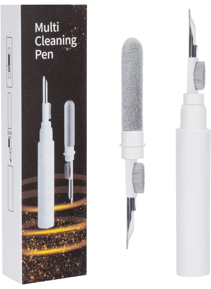 Cleaning Kit for AirPods Earphone Cleaner Kit Compatible with all AirPods with Soft Brush, Metal Tip, Sponge, Multifunction Cleaner Kit for Earbuds/AirPods Cases_white - Image 1