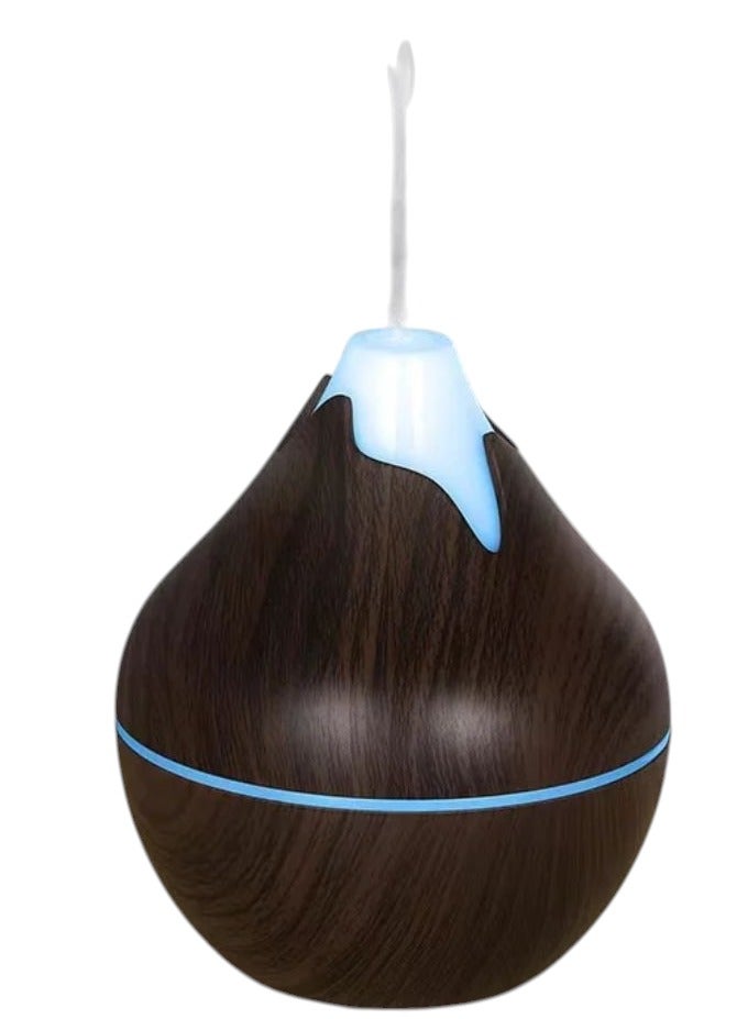Small wooden diffuser with a natural touch and modern elegance for the room, car, and living room. Diffuser capacity: 200 ml. Dark wood. - Image 1