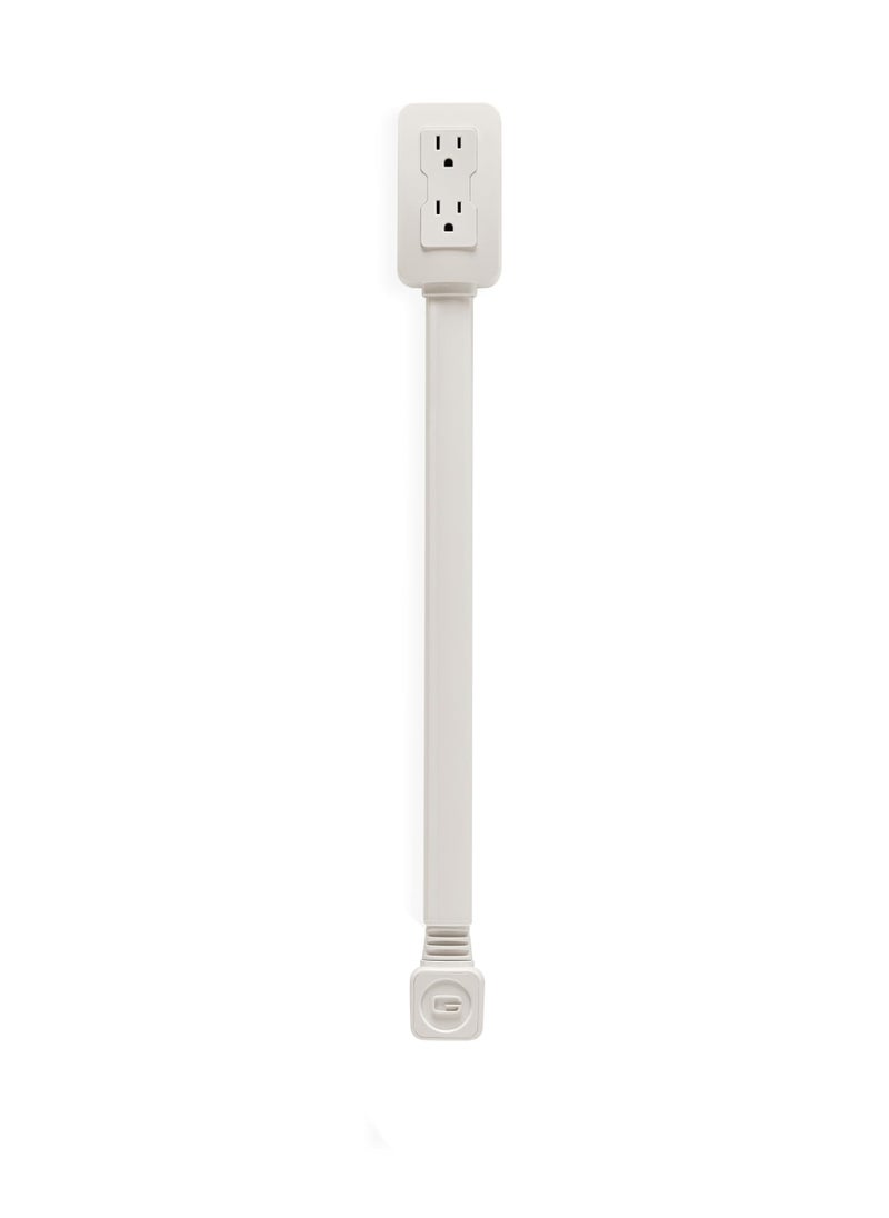 Generic - Electrical Outlet Extender. Access Hard-to-Reach Outlets! Features USB-A, USB-C, and 2 AC Outlets, Extends 22"-34", Rotates 180°. Use Behind Couches, Nightstands, Desks, and More. - Image 1
