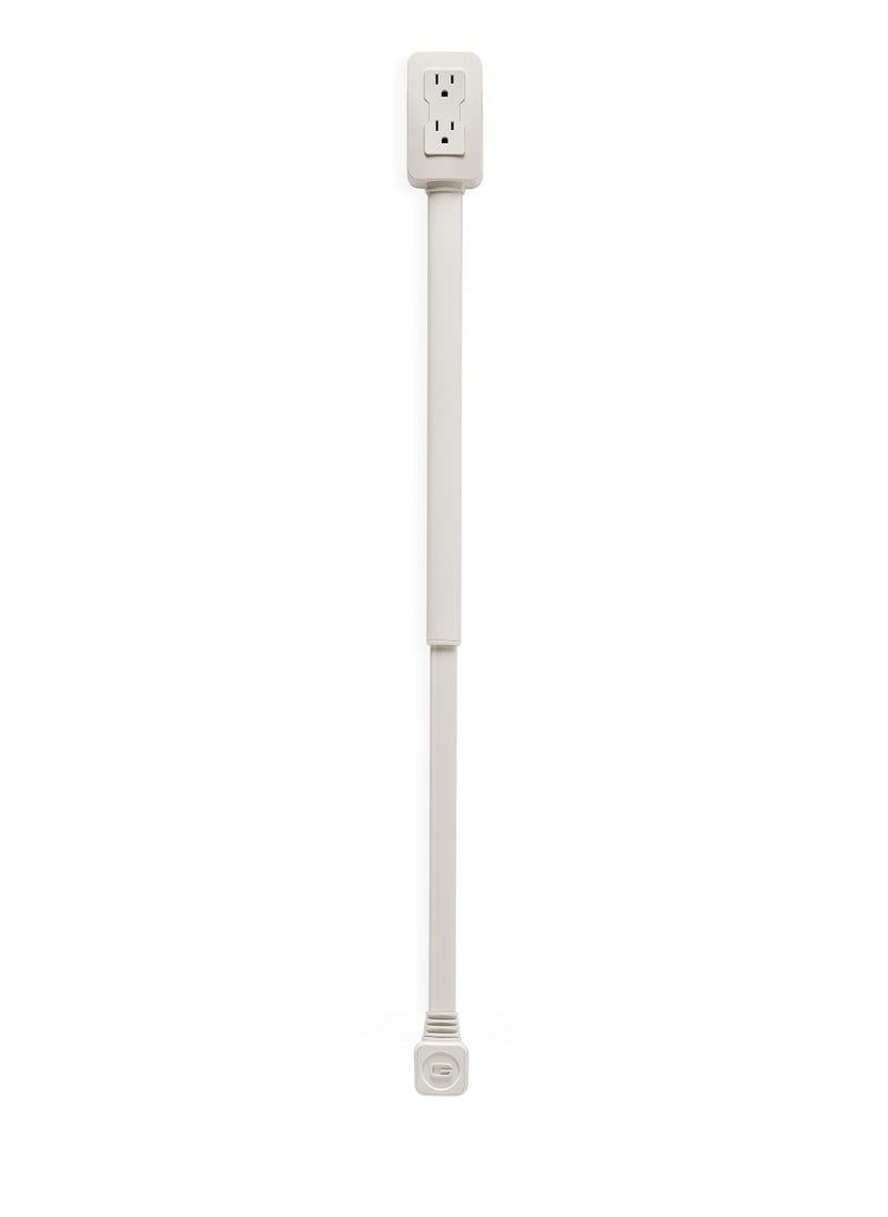 Generic - Electrical Outlet Extender. Access Hard-to-Reach Outlets! Features USB-A, USB-C, and 2 AC Outlets, Extends 22"-34", Rotates 180°. Use Behind Couches, Nightstands, Desks, and More. - Image 1
