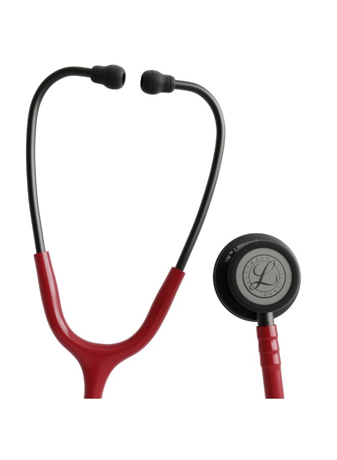 3M Littmann Littmann Classic III Stethoscope Burgundy Black 5868 Dual Sided Chestpiece High Acoustic Sensitivity - Image 5
