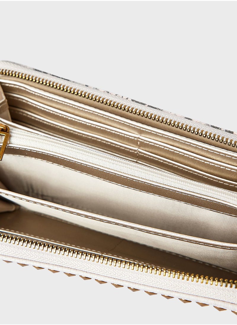 GUESS Snake Print Zipper Clutch  - Image 4