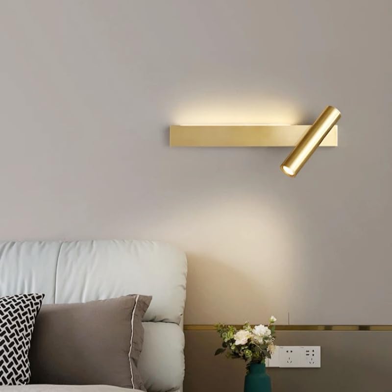 Minimalist Rotatable Wall Lamp - Creative USB Reading Light for Living Room & Bedroom(4000K Neutral Light,White_5W) - Image 5