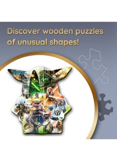 Trefl Star Wars The Mandalorian Wood Craft 500+5 Piece Jigsaw Puzzle The Mysterious Grogu Irregular Shapes, 50 Special Puzzles, Modern Premium Puzzle, For Adults And Children From 12 Years Old  - Image 4