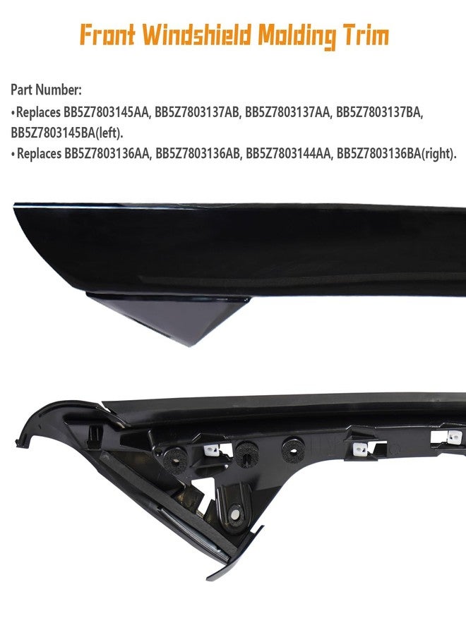 POSENG Left& Right Front Windshield A-Pillar Molding Trim Compatible with Ford Explorer 2011-2019 4 Door Utility Replaces BB5Z7803136AA BB5Z7803137AA BB5Z7803144AA BB5Z7803145AA inner & Outer HTRACING - Image 5