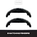Tie Down  2 Pack Black Plastic BracketLess Plastic Trailer Fender for up to 12 in Wheels 2618 x 893 x 839 - Image 3