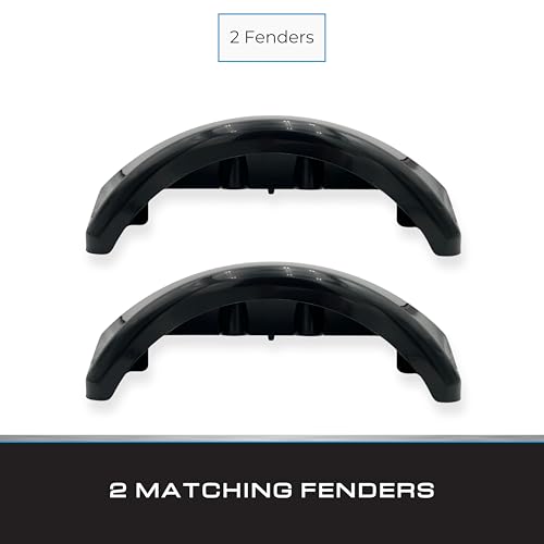Tie Down  2 Pack Black Plastic BracketLess Plastic Trailer Fender for up to 12 in Wheels 2618 x 893 x 839 - Image 4