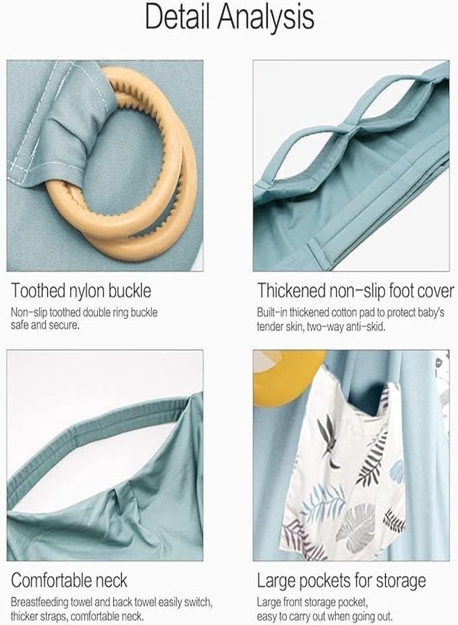 Mixen Baby Carrier Wrap,Baby Holder, Hip Seat,All-in-One Baby Wrap Carrier,Cotton, Lightweight and Breathable,Adjustable Baby Carrier,Ergonomic Pure,for Newborns and Older Babies - Image 4