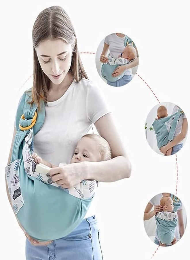 Mixen Baby Carrier Wrap,Baby Holder, Hip Seat,All-in-One Baby Wrap Carrier,Cotton, Lightweight and Breathable,Adjustable Baby Carrier,Ergonomic Pure,for Newborns and Older Babies - Image 3