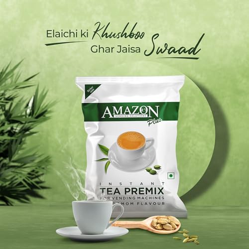 Atlantis Amazon Premix Tea Powder Cardamom Plus Flavor 1 kg Pack for Machines - Image 2
