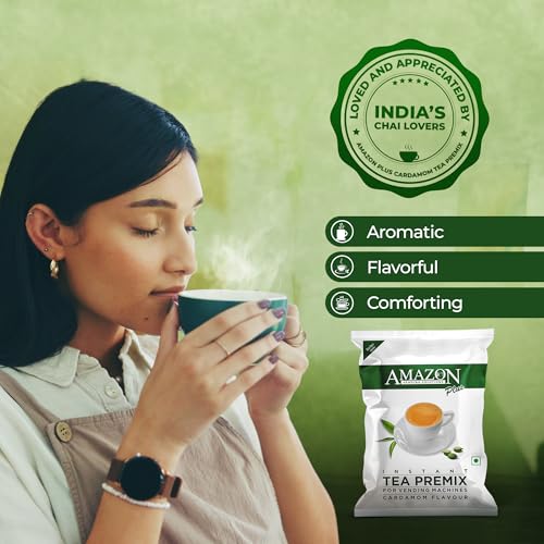 Atlantis Amazon Premix Tea Powder Cardamom Plus Flavor 1 kg Pack for Machines - Image 3
