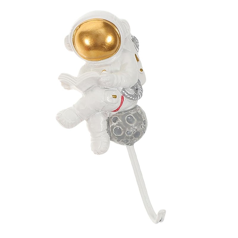Astronaut Adhesive Wall Hooks Strong Glue No Drill Mounted For Entryway Bathroom Organizer - Image 2