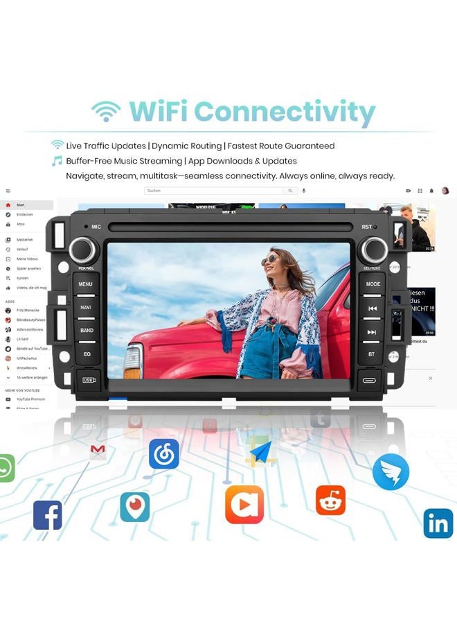 Votheon Android 13 Car Stereo Radio 2GB+64GB with Wireless Carplay & Android Auto, Backup Camera, 7 Inch HD Touchscreen | for Chevrolet Silverado Tahoe GMC Sierra Yukon 2007-2014 - Image 3