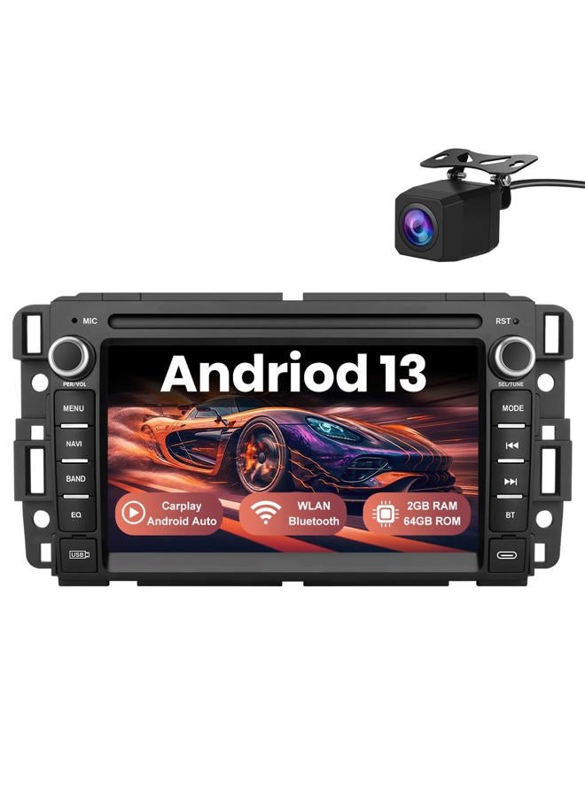 Votheon Android 13 Car Stereo Radio 2GB+64GB with Wireless Carplay & Android Auto, Backup Camera, 7 Inch HD Touchscreen | for Chevrolet Silverado Tahoe GMC Sierra Yukon 2007-2014 - Image 1