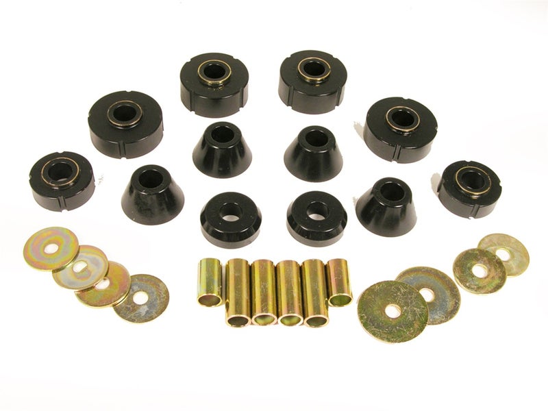 Prothane (7-101-BL) 67-72 Chevy C10 Body Mount Kit - Black - Image 1