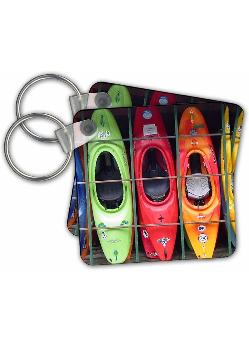 3DROSE 3dRose Kayak  Key Chains 225 x 45 inches set of 2 kc_3164_1 