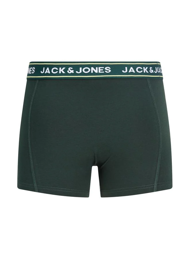 جاك اند جونز Pack of 5 - Back JACMAX Logo Print Trunks