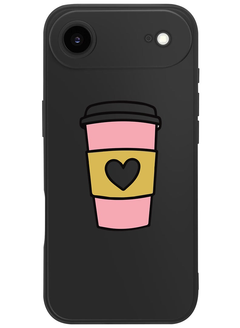 Theodor Protective Slim Fit Case Liquid Silicone Cover with Full Body Protection Anti-Scratch Shockproof Case For Apple iPhone 17 Air (Black) Coffee Mug - Image 1