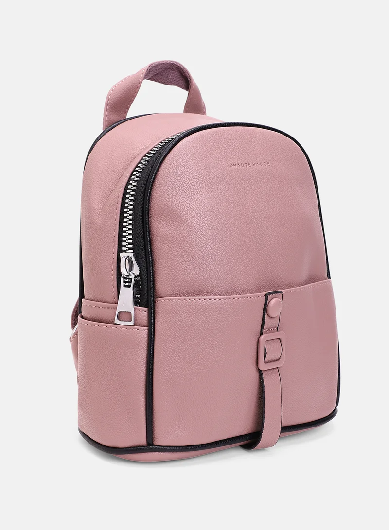 Haute Sauce Women's The Slider Mini Backpack - Nude Pink