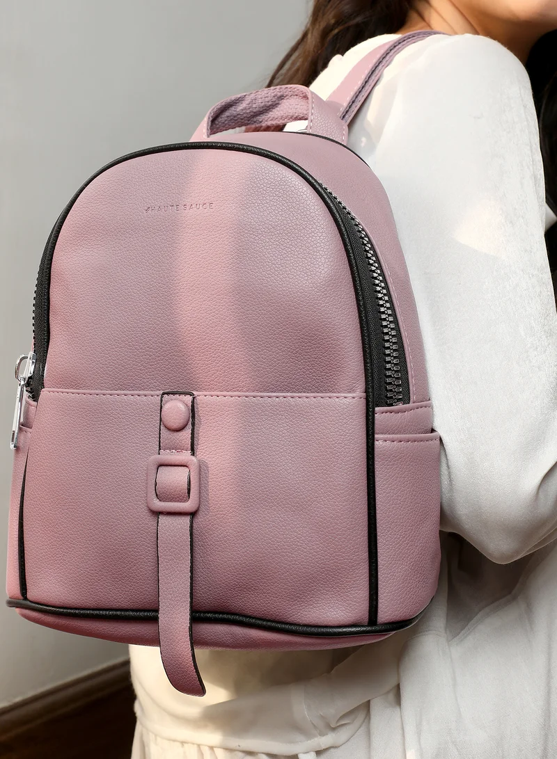 Haute Sauce Women's The Slider Mini Backpack - Nude Pink