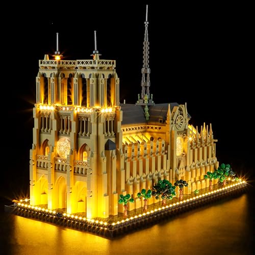 GEAMENT LED Light Kit Compatible with Lego Notre Dame de Paris Lighting Set for Architecture 21061 Model Set Not Included - Image 1