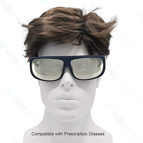 FreeMascot OD 6+ 9000nm-11000nm Wavelength CO2 Laser Safety Glasses for 10.6um CO2, 10600nm Laser Safety Goggles (Black) (Frame Style 5) - Image 5