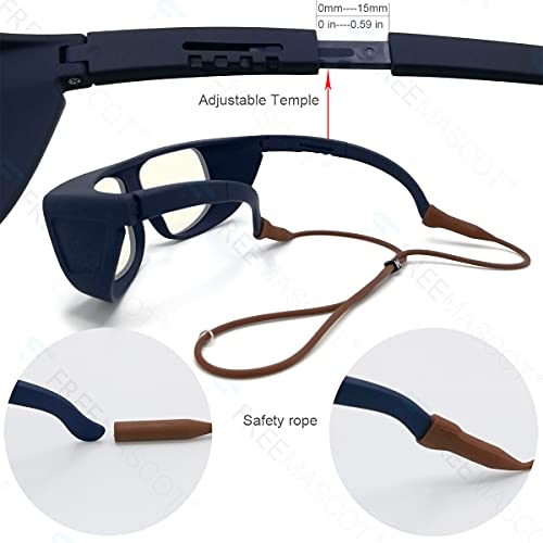 FreeMascot OD 6+ 9000nm-11000nm Wavelength CO2 Laser Safety Glasses for 10.6um CO2, 10600nm Laser Safety Goggles (Black) (Frame Style 5) - Image 4