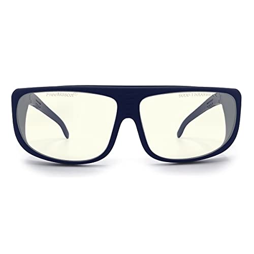 FreeMascot OD 6+ 9000nm-11000nm Wavelength CO2 Laser Safety Glasses for 10.6um CO2, 10600nm Laser Safety Goggles (Black) (Frame Style 5) - Image 1