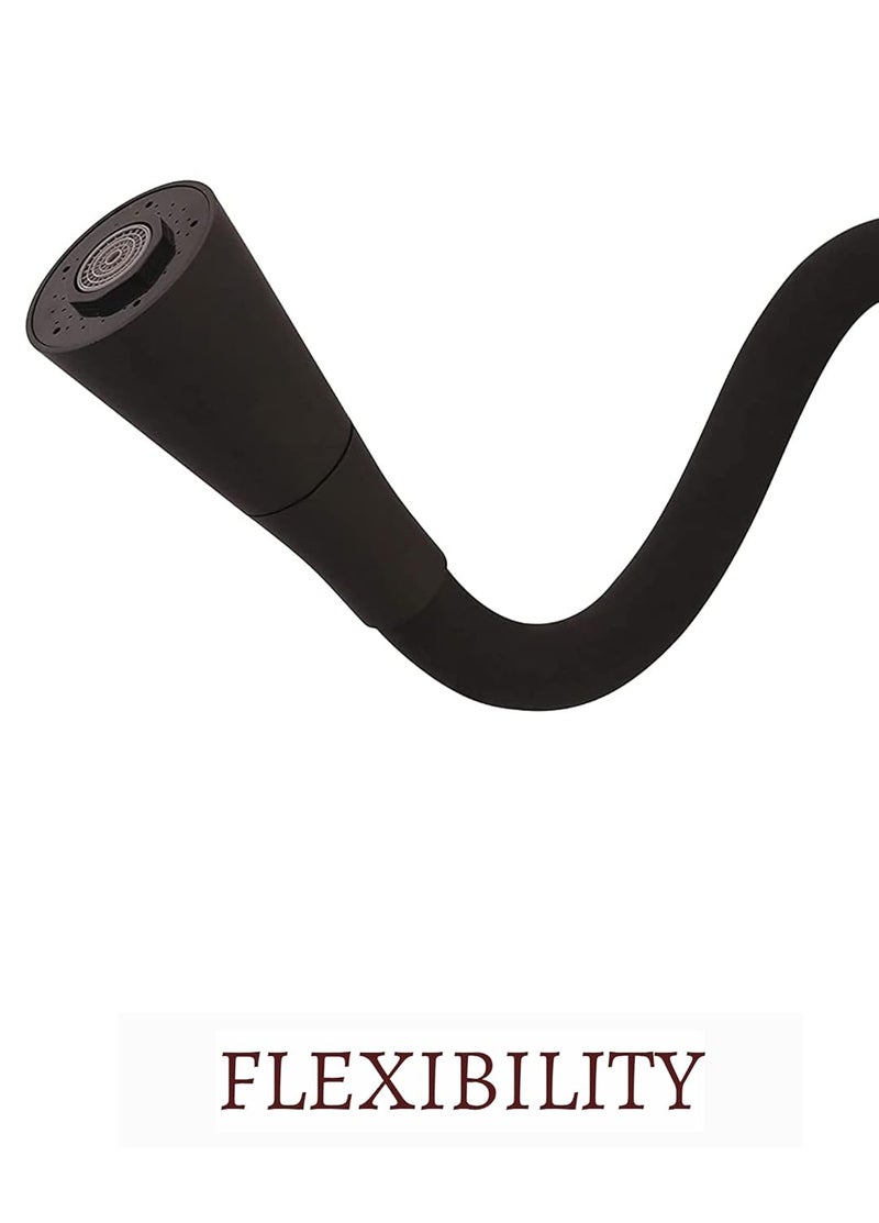 10X Sink Mixer Tap for Kitchen 2 in 1 BYL-9876 Flexible Neck Dual Flow Grey Hot/Cold Facility (Double Flow) - Image 4