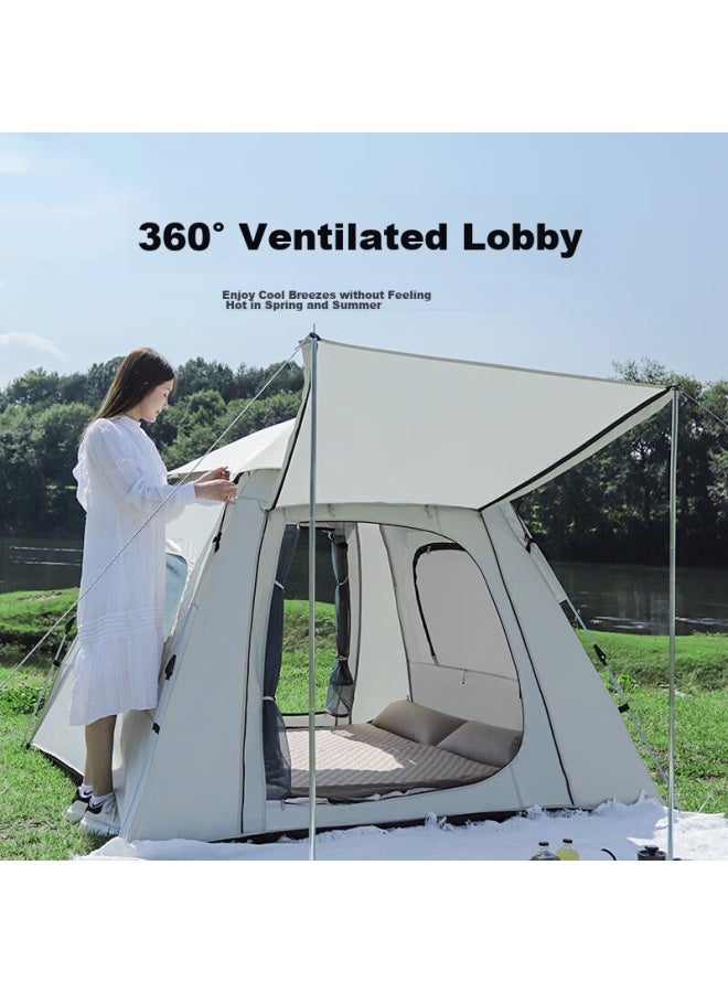 Wolfwalker Langxingzhe Outdoor Tent For 3-4 People, Park Quick-open Main Door, Fully Automatic, No Assembly Required, Camping, Leisure, Sun Protection, Windproof - Image 3
