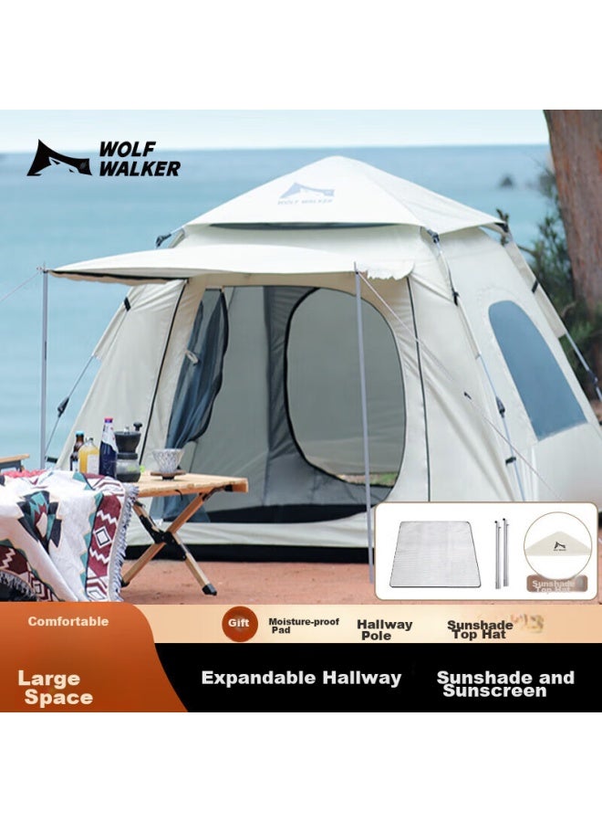 Wolfwalker Langxingzhe Outdoor Tent For 3-4 People, Park Quick-open Main Door, Fully Automatic, No Assembly Required, Camping, Leisure, Sun Protection, Windproof - Image 1