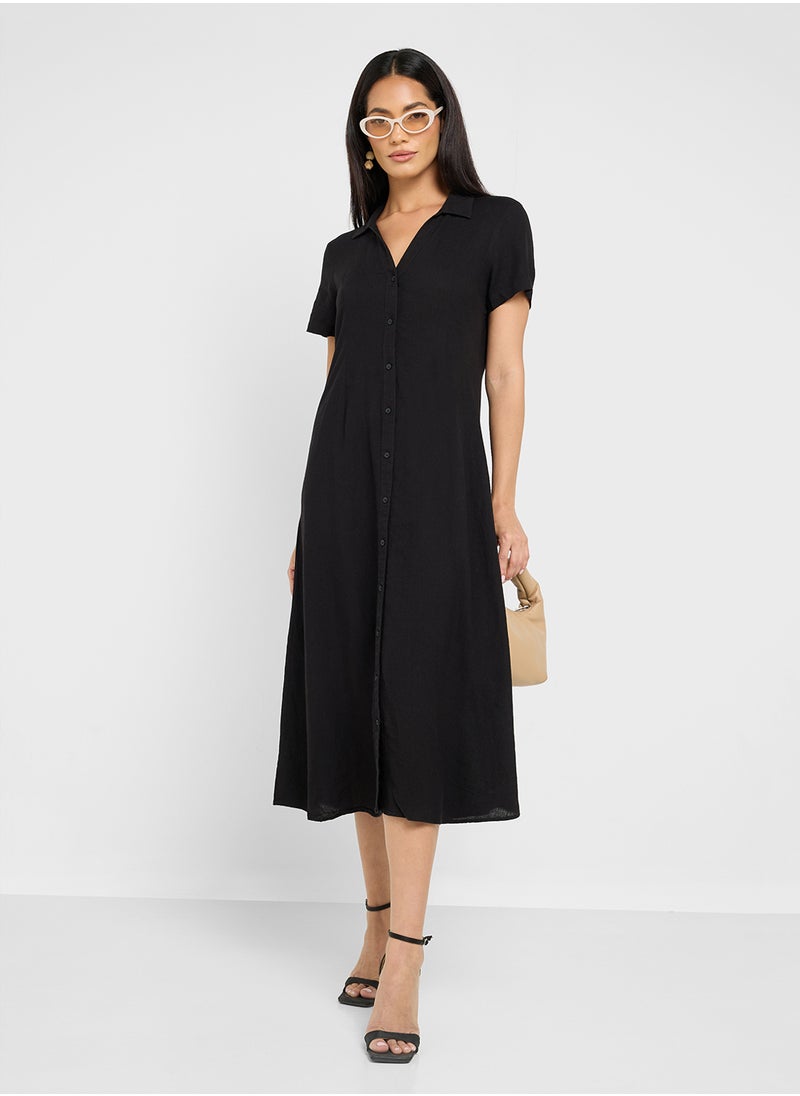 VERO MODA - Button Detailed Dress - Image 1