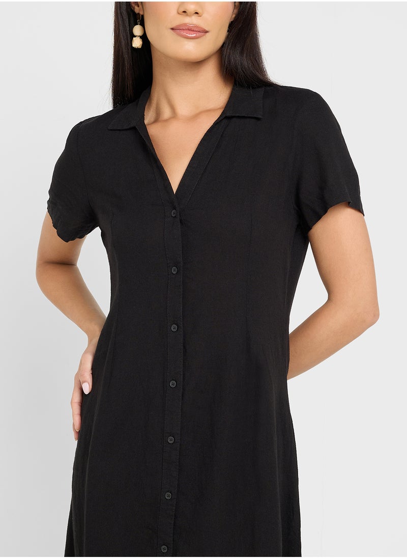 VERO MODA - Button Detailed Dress - Image 1